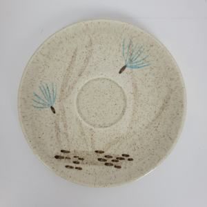 Vintage Red Wing Kitchen Home Plate One Size White Floral Bob Saucer